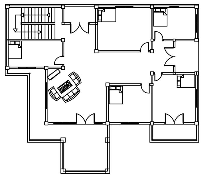 What should a simple floor plan include?